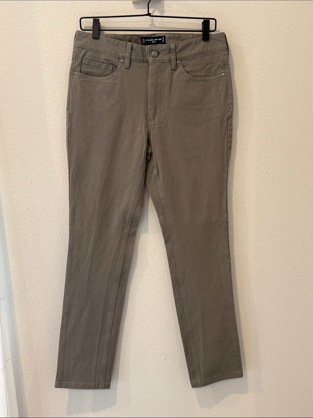 Everlane Uniform Men’s Slim Jeans in Taupe Gray 30x30